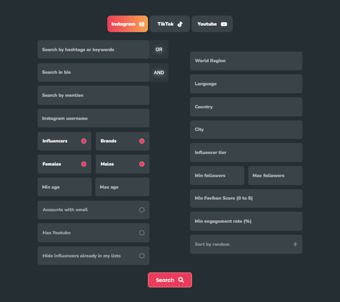 Favikon review dashboard