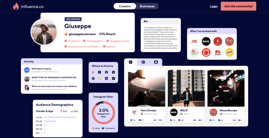 Upfluence vs Influence.co