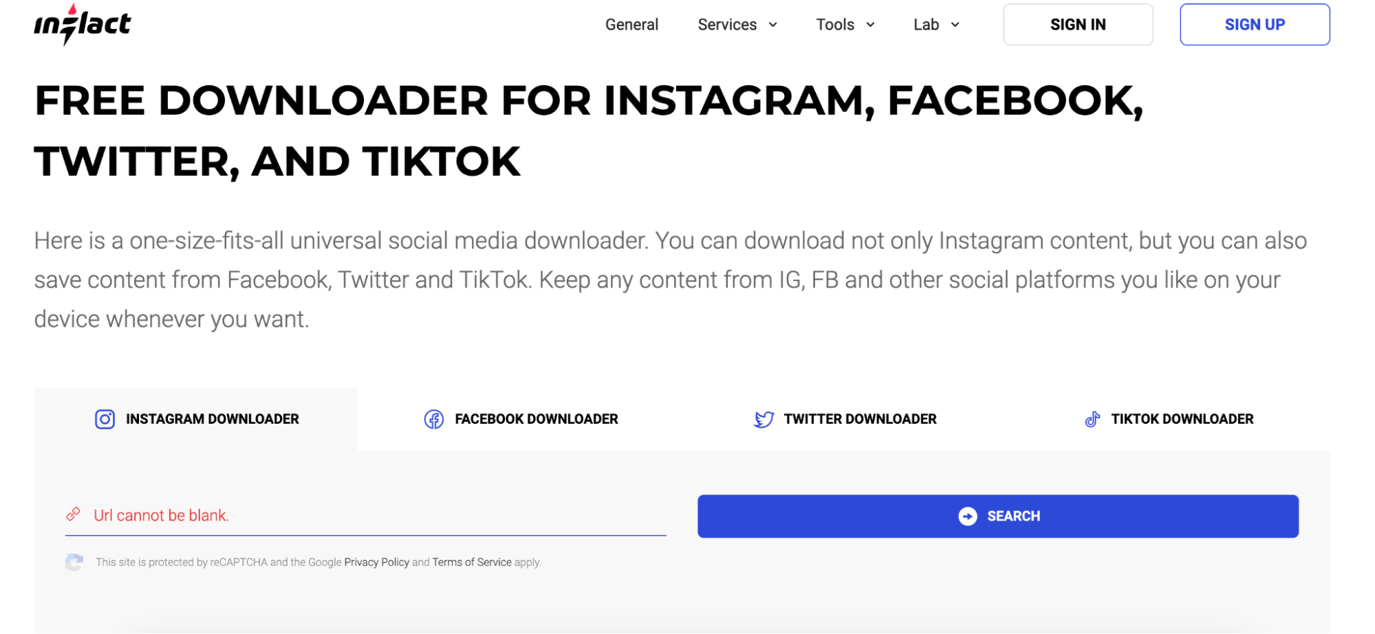 Inflact Instagram story download HD