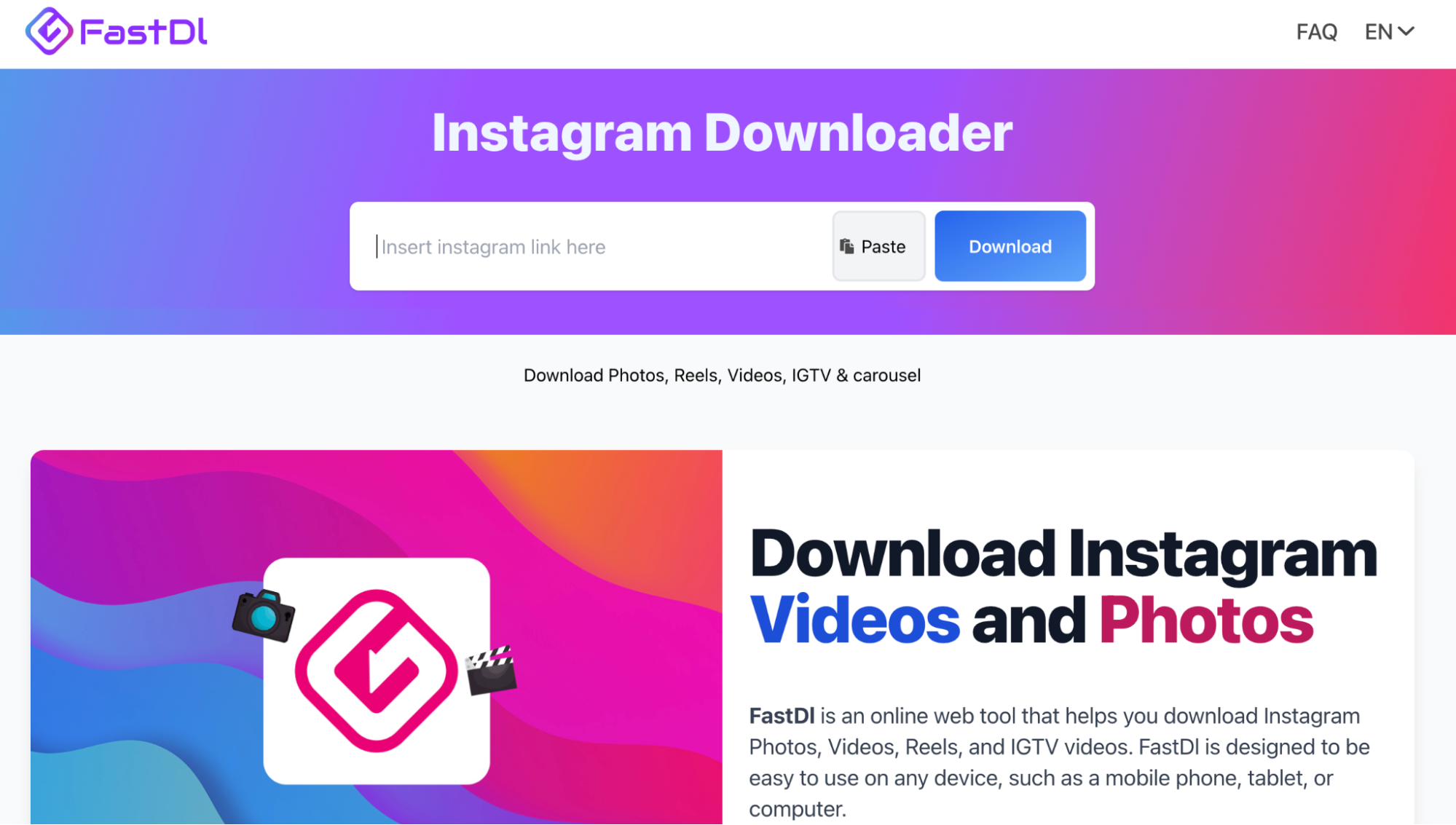 Fastdl Instagram Reel Downloader