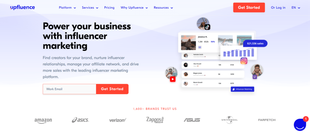 Upfluence Review 2022 | Pricing, Features, Competitors, Pros & Cons