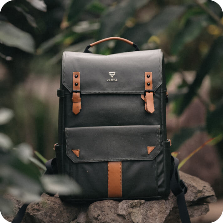 VINTA Bag - Black Pack for Travel