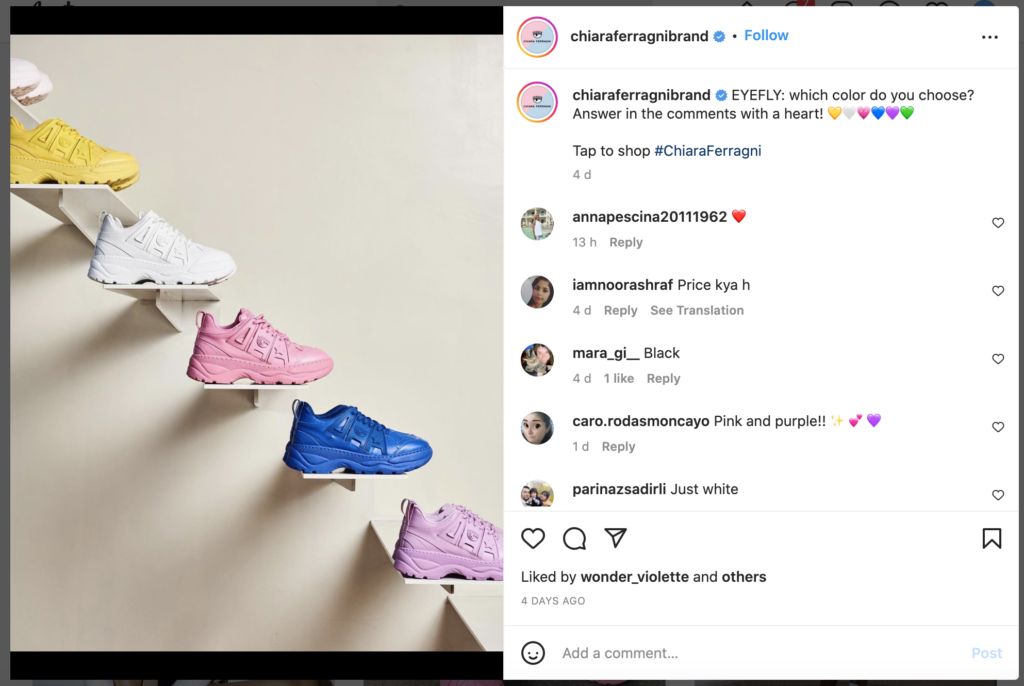 selling branded products through Instagram