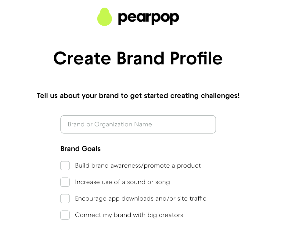 Create Brand Profile