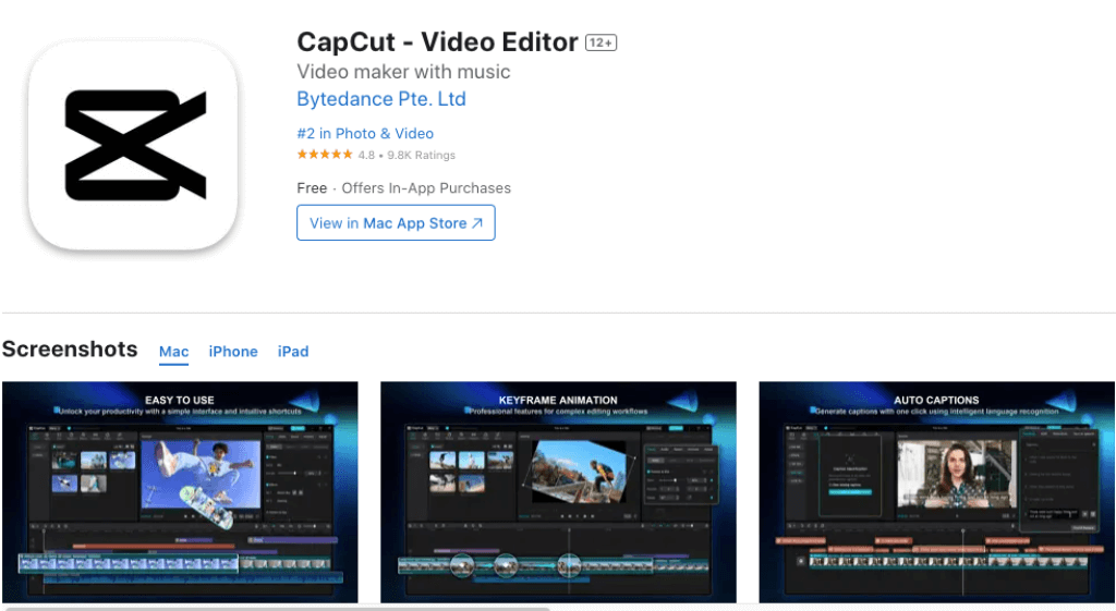 CapCut-editor