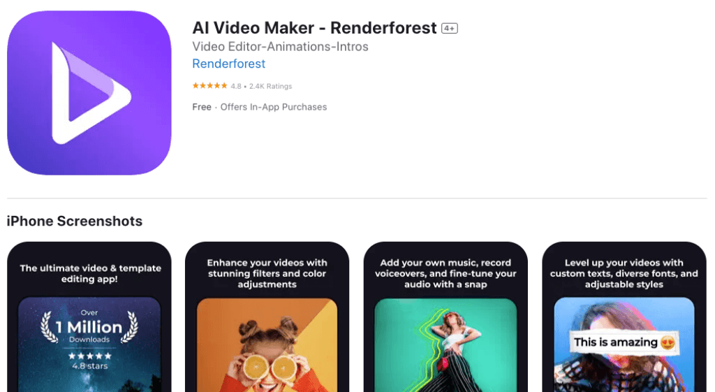 Renderforest-editor